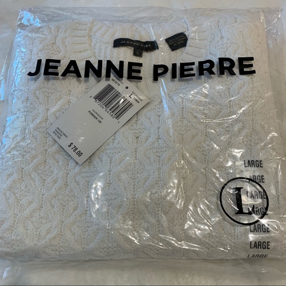 Jeanne Pierre Knit Sweater Sz Large NWT - Picture 2 of 13